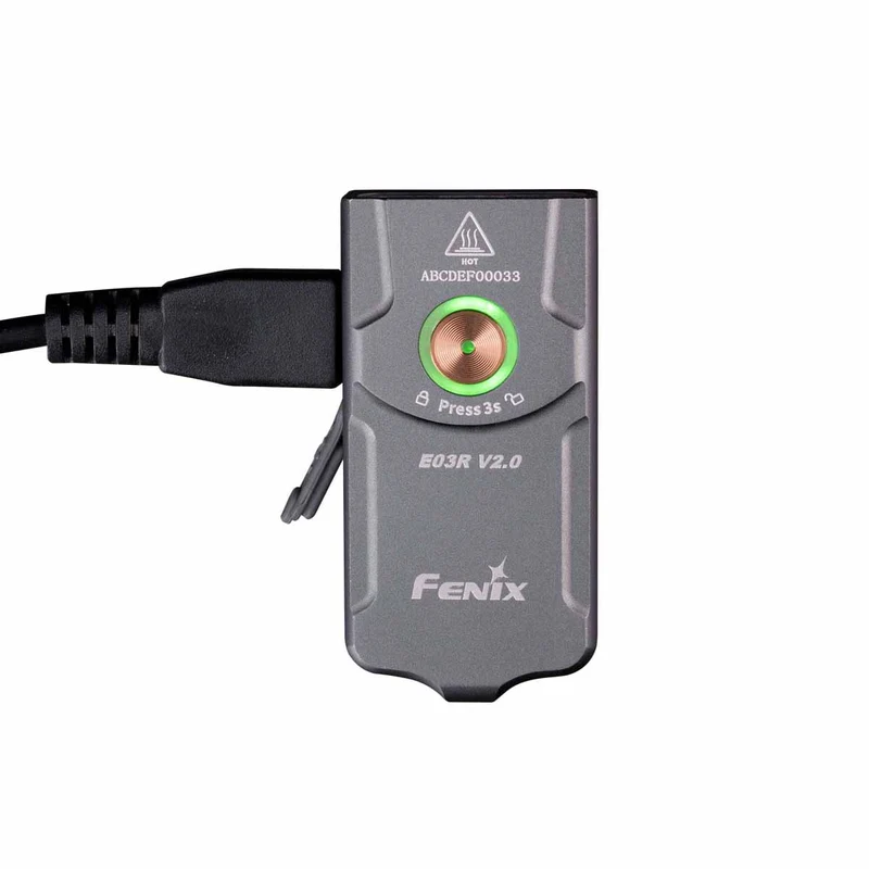 Fenix E03R V2.0 LED Schlüsselbundleuchte schwarz