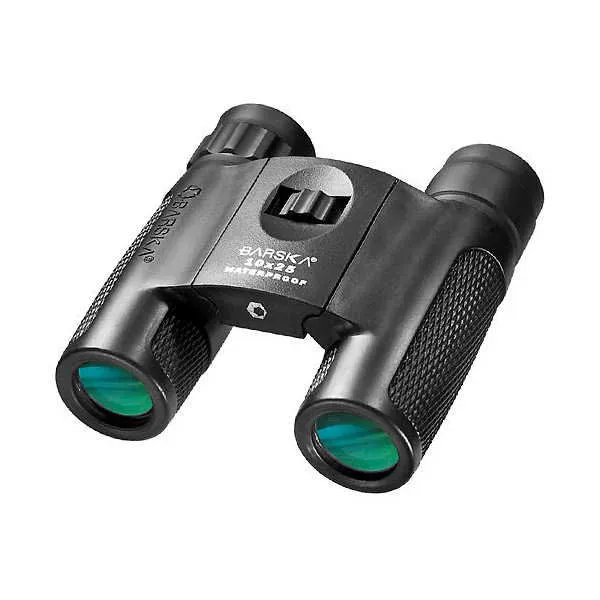 Barska Blackhawk 10x25 Compact Green Lens Binoculars