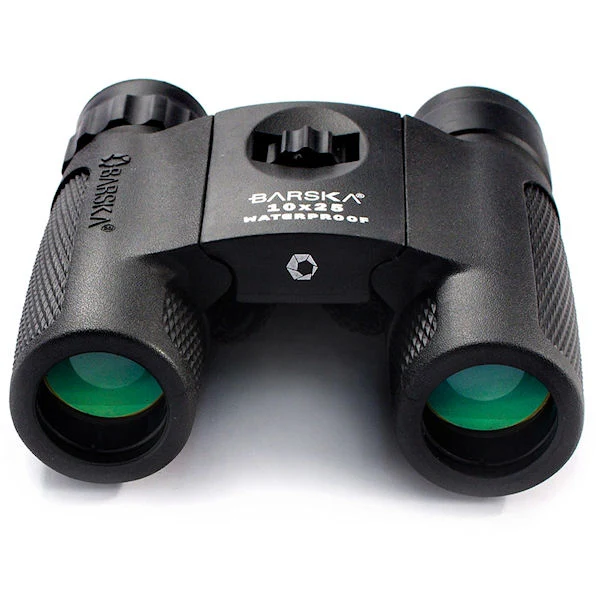 Barska Blackhawk 10x25 Compact Green Lens Binoculars