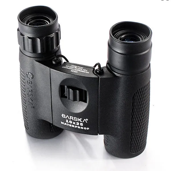 Barska Blackhawk 10x25 Compact Green Lens Binoculars