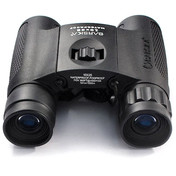 Barska Blackhawk 10x25 Compact Green Lens Binoculars