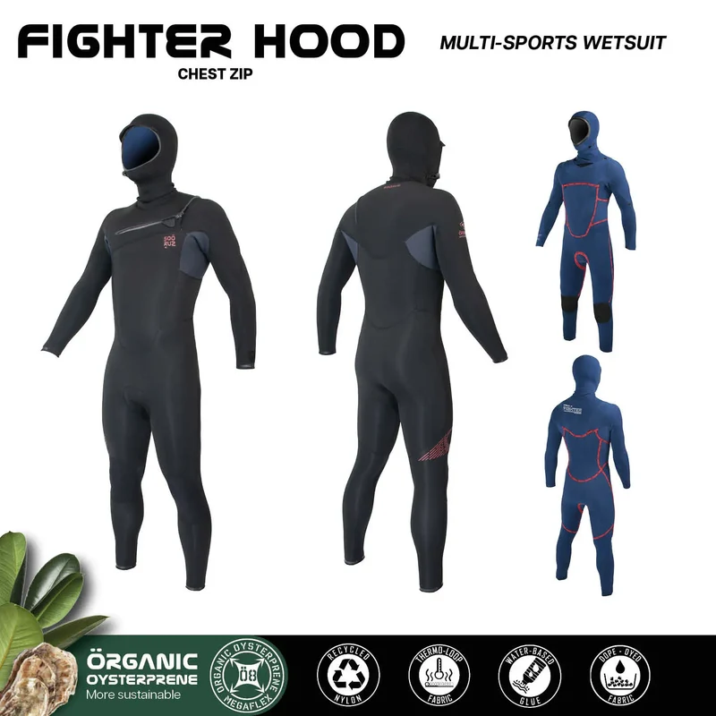 Soöruz Fullsuit Men 5/4/3 CZ FIGHTER HOOD - ORGANIC OYSTERPRENE W25