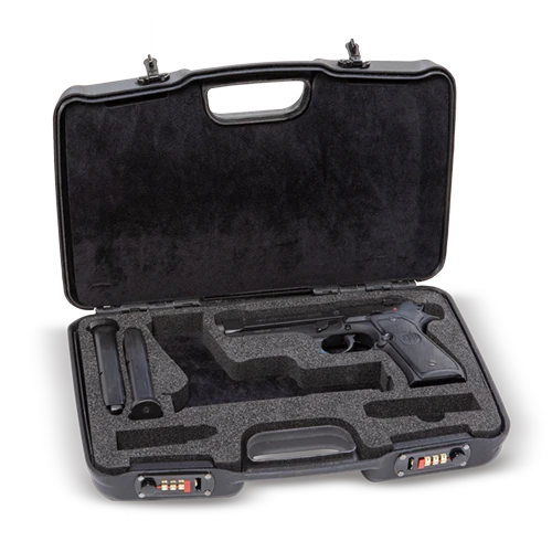 Pistolenkoffer aus Polypropylen, Pist.Kof. 37x20x7 ZS/NS Schwarz
