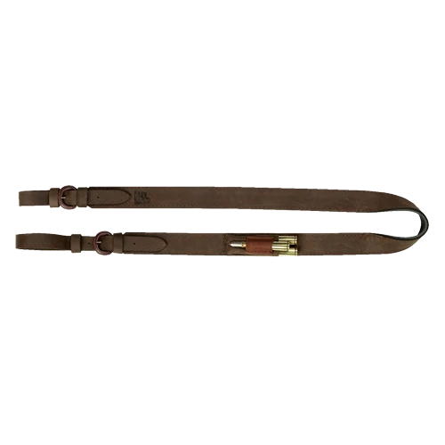 Gewehrriemen aus kräftigem Leder, Gewehrrie.gl.3 Kug. Gu
