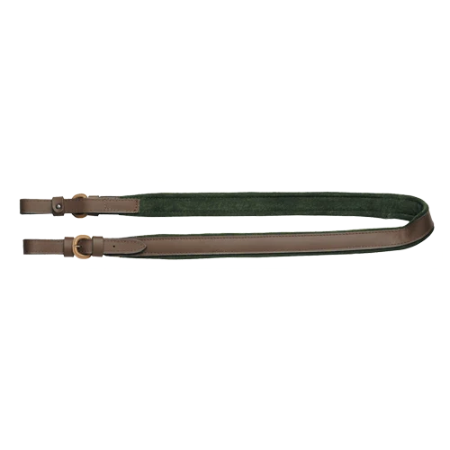 Gewehrriemen aus kräftigem Leder, Gewehrrie.Br/gl./Vel.