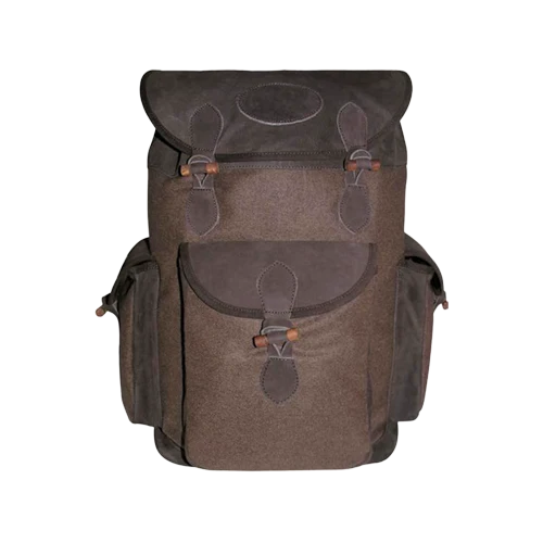 Lautloser Wollrucksack mit Leder