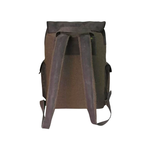 Lautloser Wollrucksack mit Leder