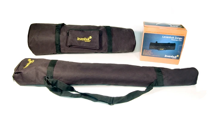 Funda de telescopio Levenhuk Zongo 40; Grande, Negra
