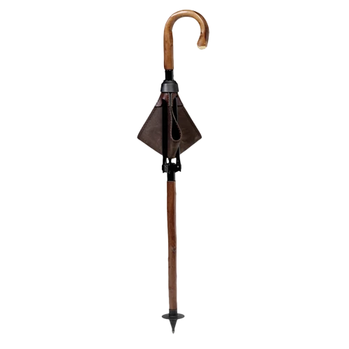 Jagdsitzstock mit Ledersitz, Kastanie, Kast.Pirsch