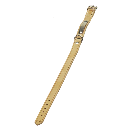 Halsband mit Namenschild, 14 -20 mm breit, hell, mit Namensschild (35157-45)