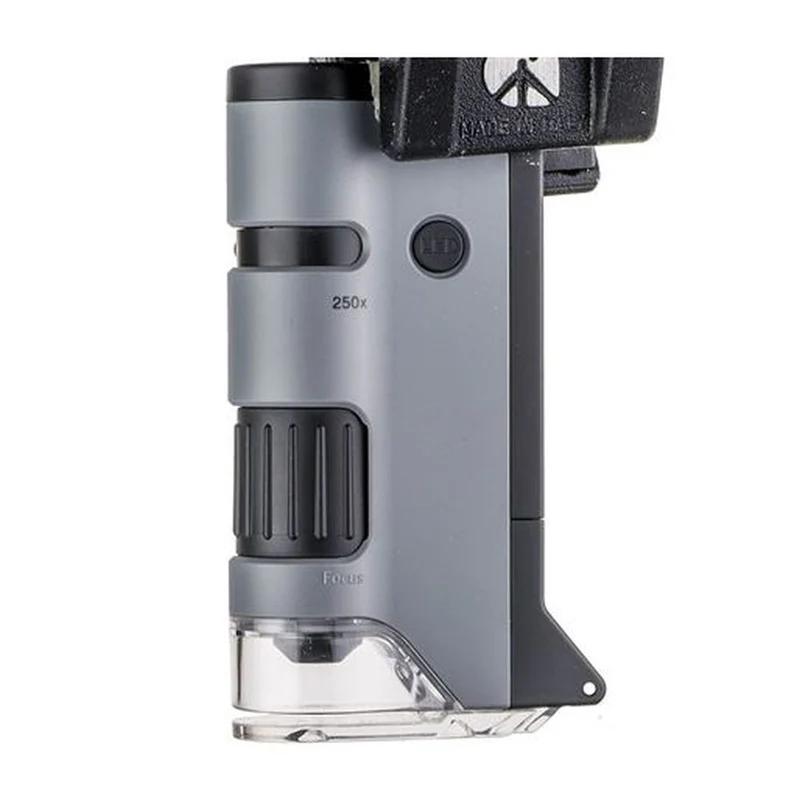 Carson Microscope portatif MP-250 MicroFlip 100-250x avec adaptateur pour smartphone