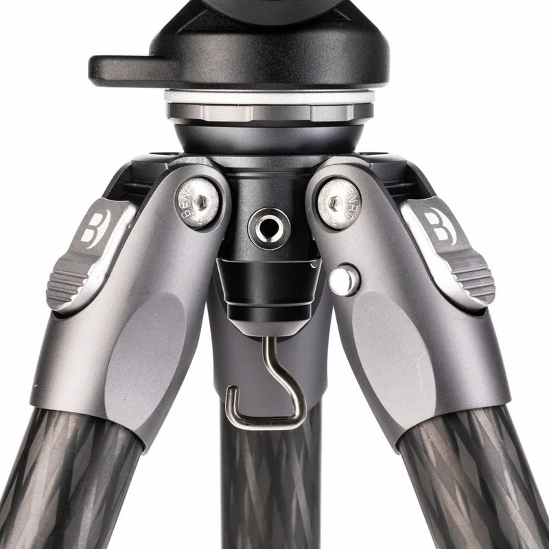 Benro Tortoise Carbon Trépied avec tête vidéo S4PRO, base de nivellement 34C