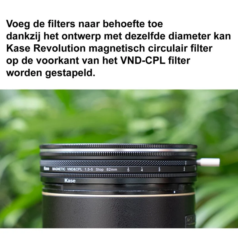 Kase VND-CPL Kit vidéo avec brume noire 82mm
