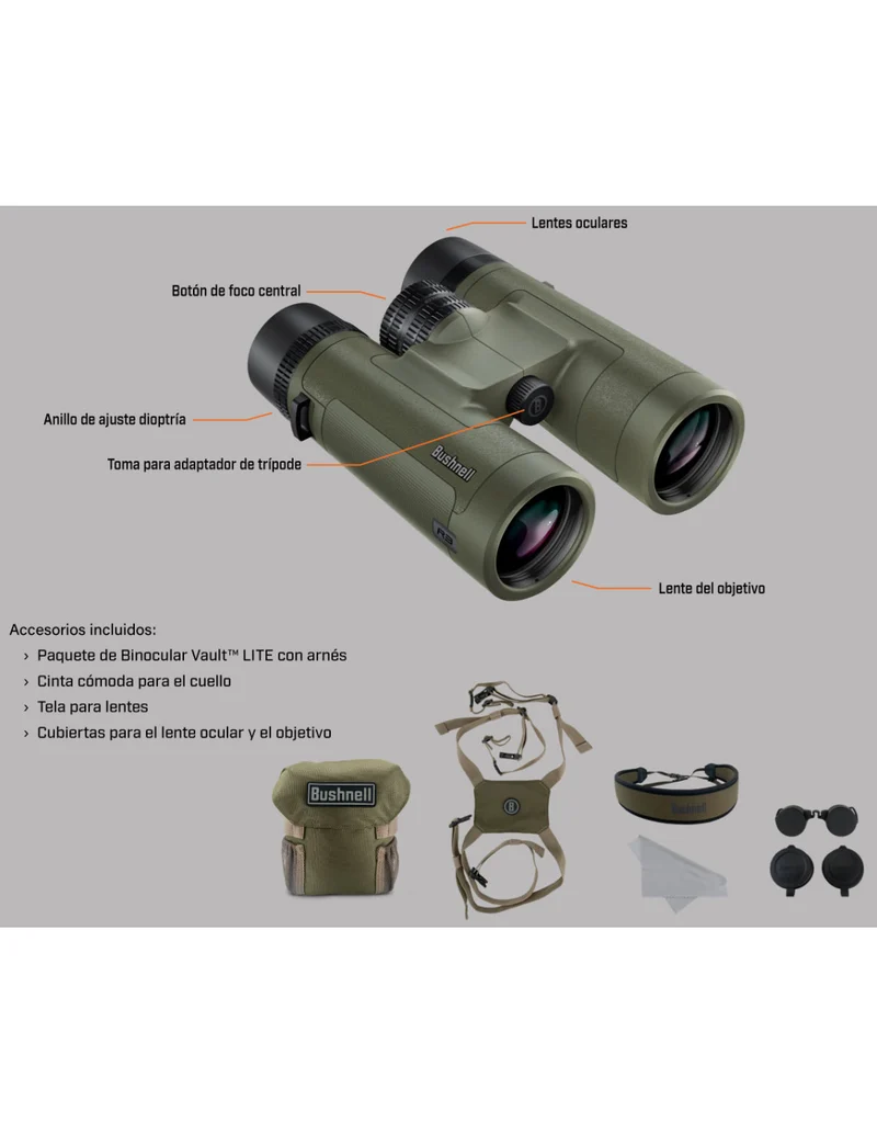 Prismático BUSHNELL R3 - 10x42