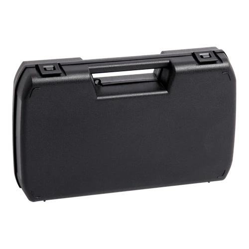 Pistolenkoffer aus Polypropylen, schwarz, innen Noppenschaumeinlage, Pist.Kof. 30x19x6 NS