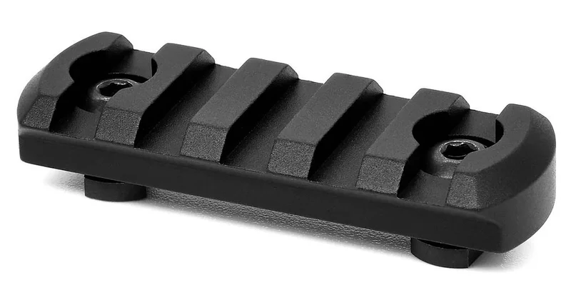 Carril WARNE M-LOK 5 ranuras - negro