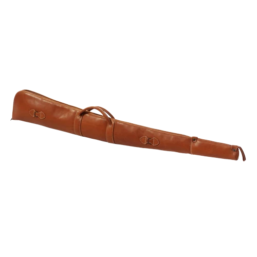Exklusives Flintenfutteral aus hochwertigem naturgegerbtem Leder, Flintenfutt.Leder 125cm