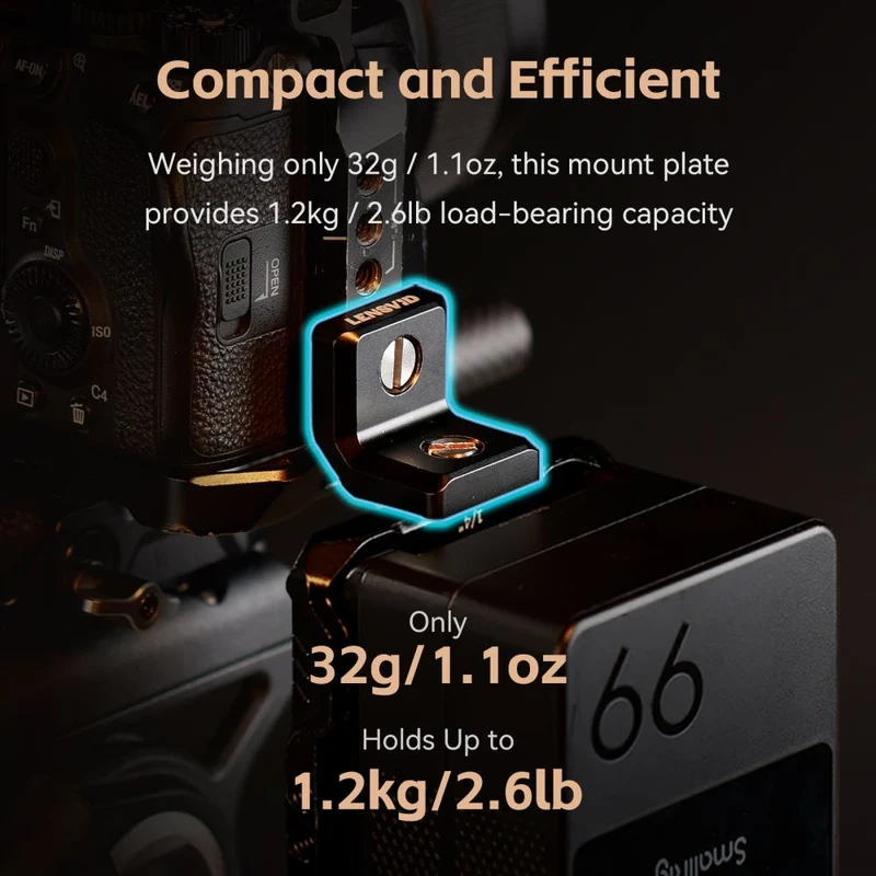 SmallRig X LensVid MD4360 Mini Kit de Plaque de Montage en Forme de L