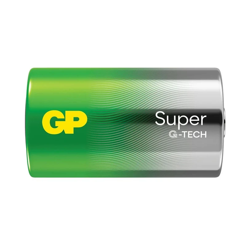 GP Pile Super Alcaline D Mono grande tige, blister 2