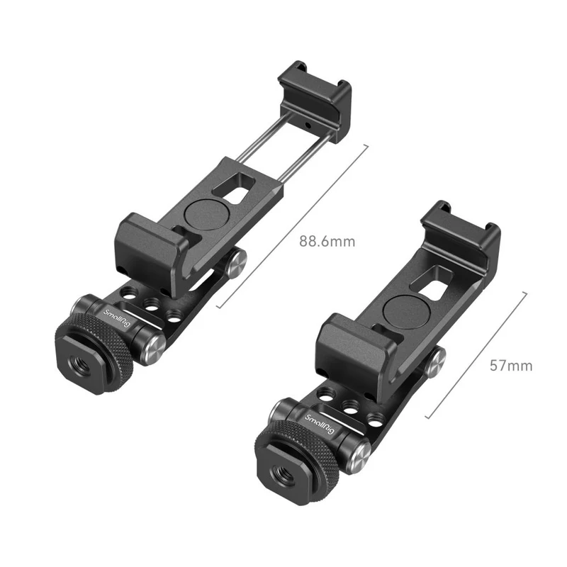 SmallRig 4382 Porte-téléphone en métal avec fixation à sabot froid