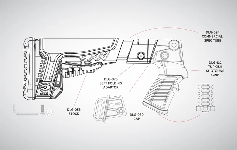 DLG Tactical MIL Turkish Shotguns Upgrade Kit