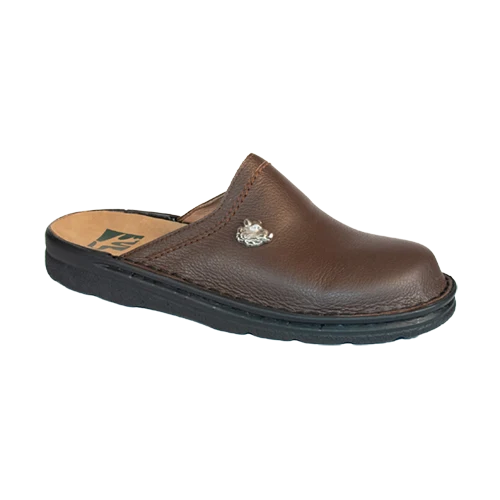 Herren-Lederhausschuh mit Jagdmotiv