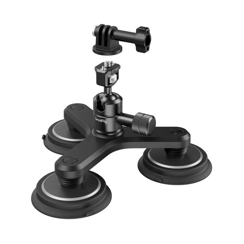 SmallRig Kit de Montage à Triple Ventouse Magnétique pour Caméras d'action 4468