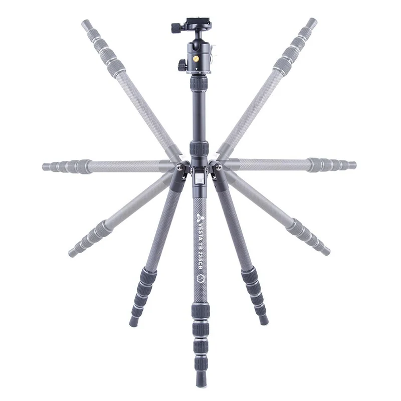 Vanguard Vesta TB 235CB - Trípode de viaje de carbono