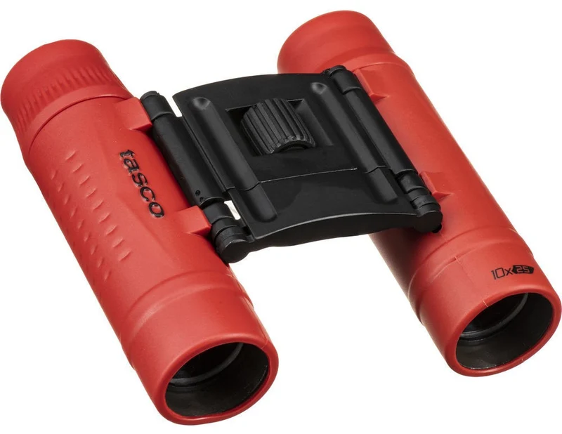 Prismático Tasco ESSENTIALS - 10x25 rojo