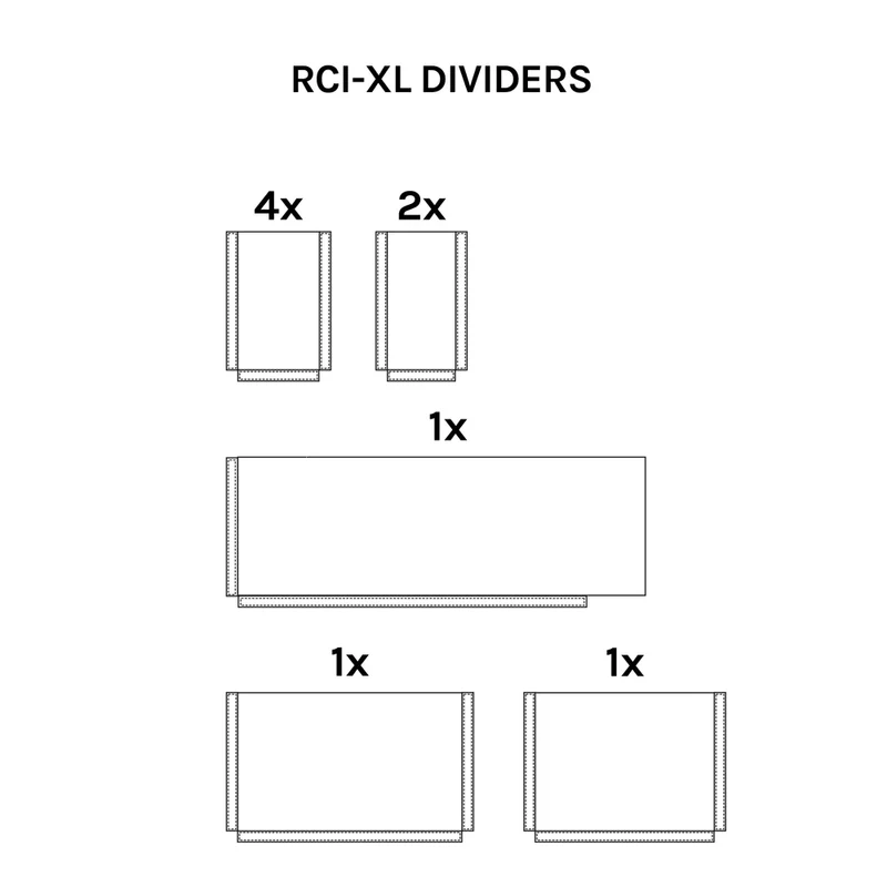 NYA-EVO Insert amovible pour caméra extra large G3 (RCI-XL), Noir
