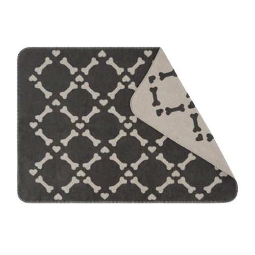 Hundedecke Bones anthrazite