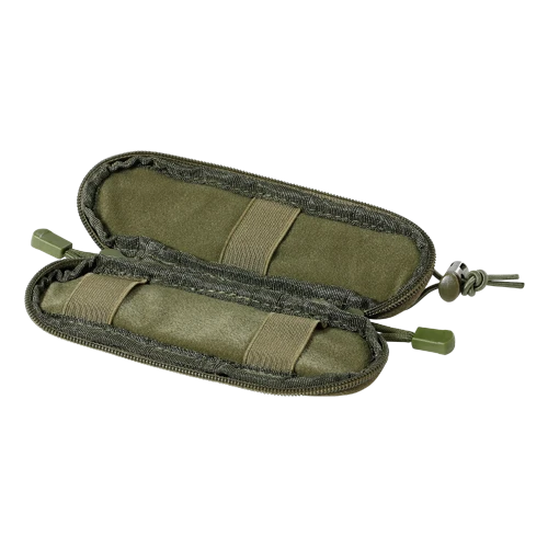 Multifunktions-Messertasche, aus Polyester grün, Messerta.24x7 Gr.L