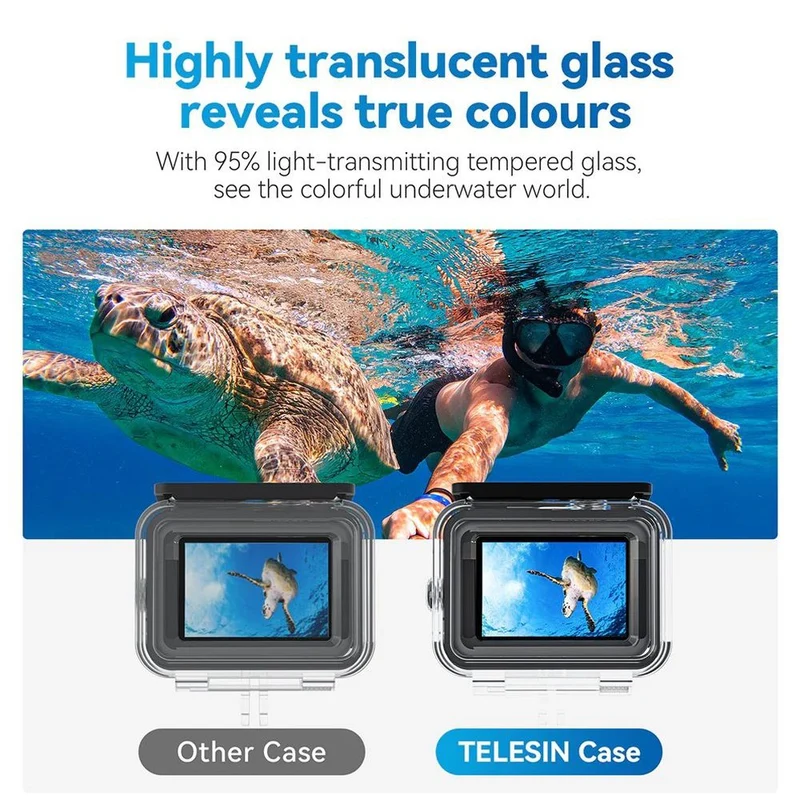 Telesin Étanche Étui All Scene pour GoPro 9/10/11/12