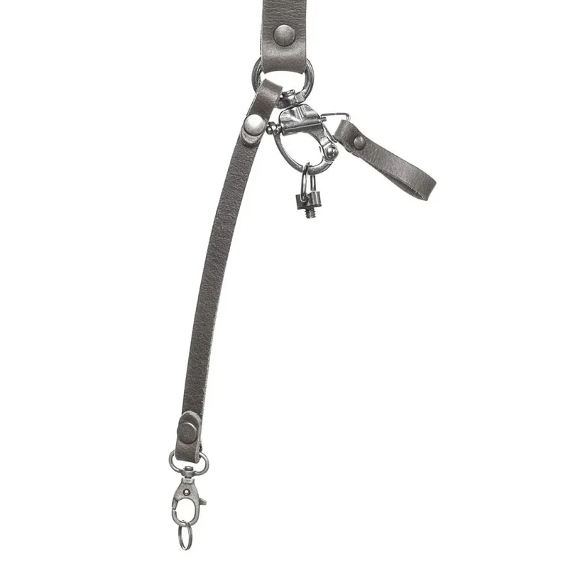 The Hantler Harnais à double caméra Stone Gris / Laiton, Grand