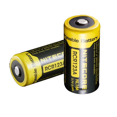 2 wiederaufladbare Batterien RCR123A