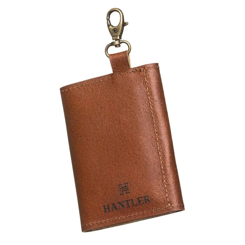 The Hantler Porte-cartes mémoire Brun whisky / Laiton, 6x SD