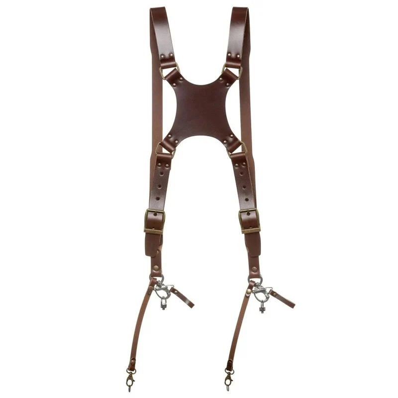 The Hantler Dual Harnais appareil photo Brandy / Brass, Regular