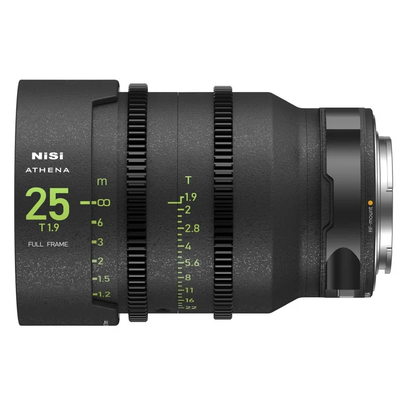 NiSi 25mm T1.9 (RF-mount) ATHENA PRIME objectif cinéma plein cadre