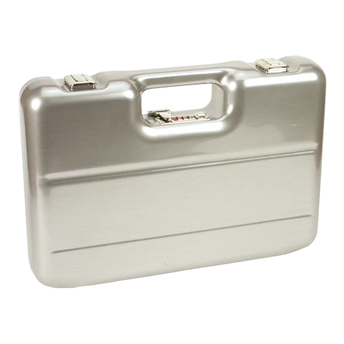 Pistolenkoffer aus ABS-Kunststoff, PistKof 36x23/Stahldesign NS