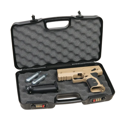 Pistolenkoffer aus Polypropylen, PistKof 36x17x7 NS ZS Schwarz
