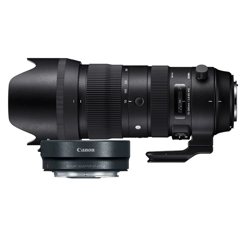 Sigma 70-200mm f/2.8 DG OS HSM Sports Canon EF + Adaptateur Canon EF Pour Monture RF