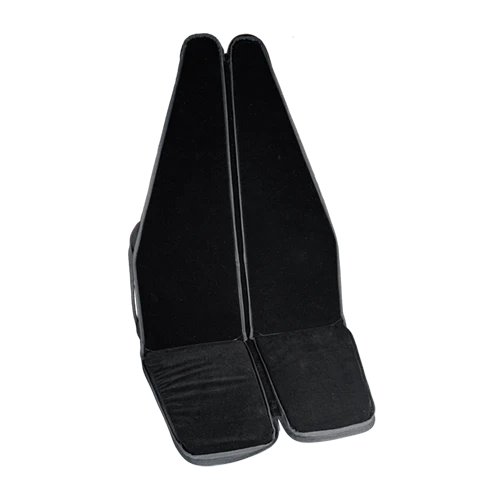 Gewehrfutteral aus Wollfilz / Leder – gepolstert (auch als Sitzkissen nutzbar)