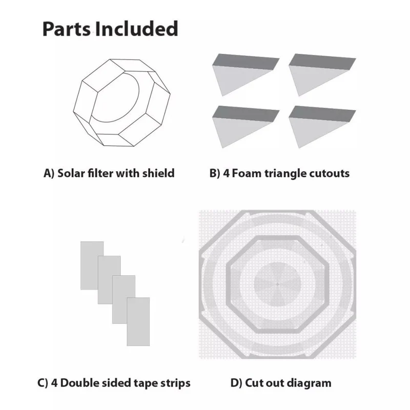 Explore Scientific Filtre solaire Sun Catcher pour télescopes de 110 à 130mm