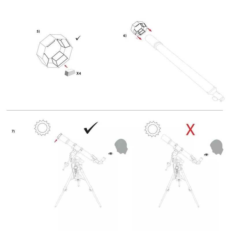 Explore Scientific Filtre solaire Sun Catcher pour télescopes de 110 à 130mm