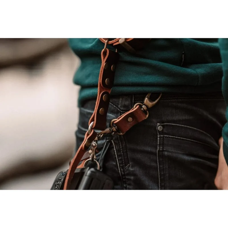 The Hantler Ancre de ceinture Brandy / Vieil argent