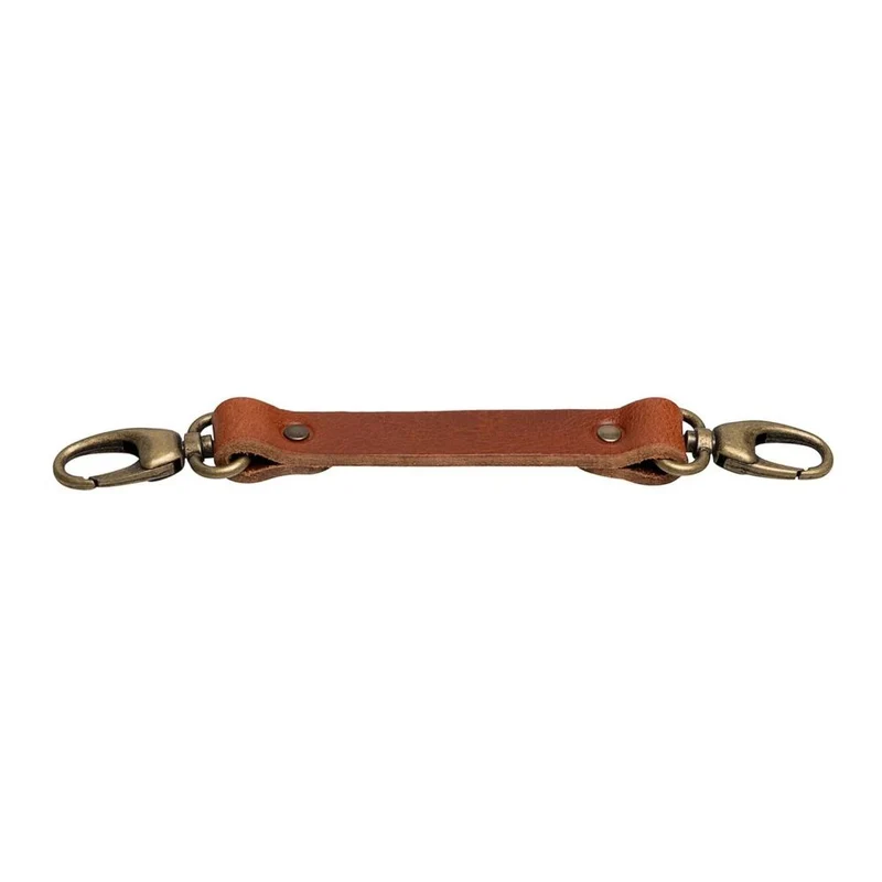 The Hantler Sangle de poitrine Cognac / Vieil argent, 22cm