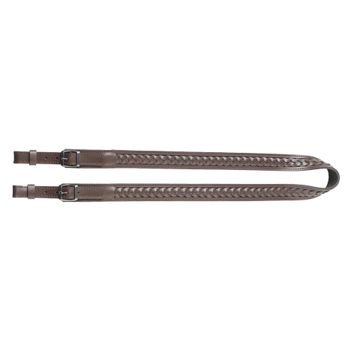 Gewehrriemen aus kräftigem Leder, Gewehrrie.gefl.braun