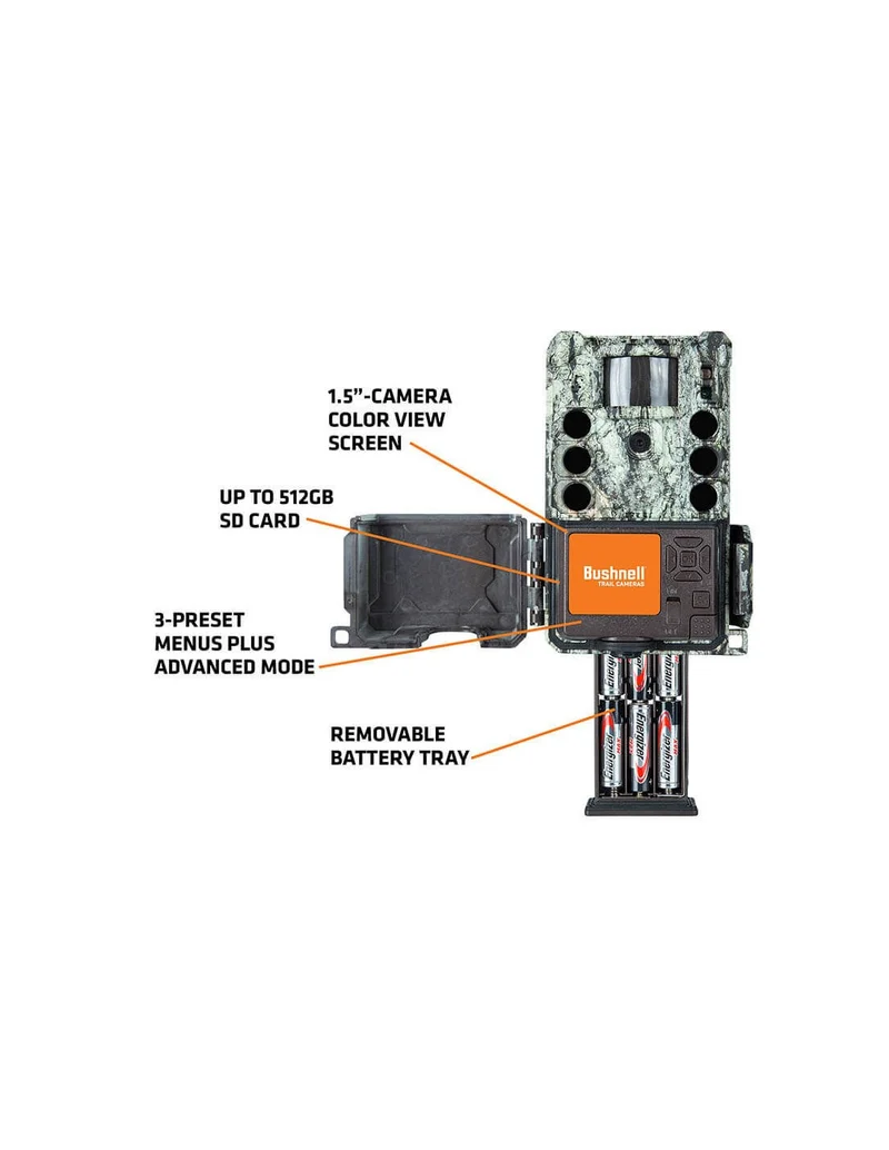 Cámara BUSHNELL Core S-4K No-Glow Treebark Camo (multilenguaje)