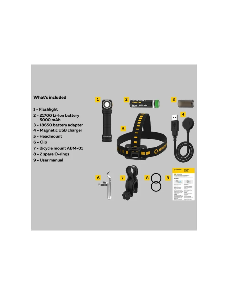 Linterna led ARMYTEK Wizard C2 Pro Max Magnet USB - luz blanca