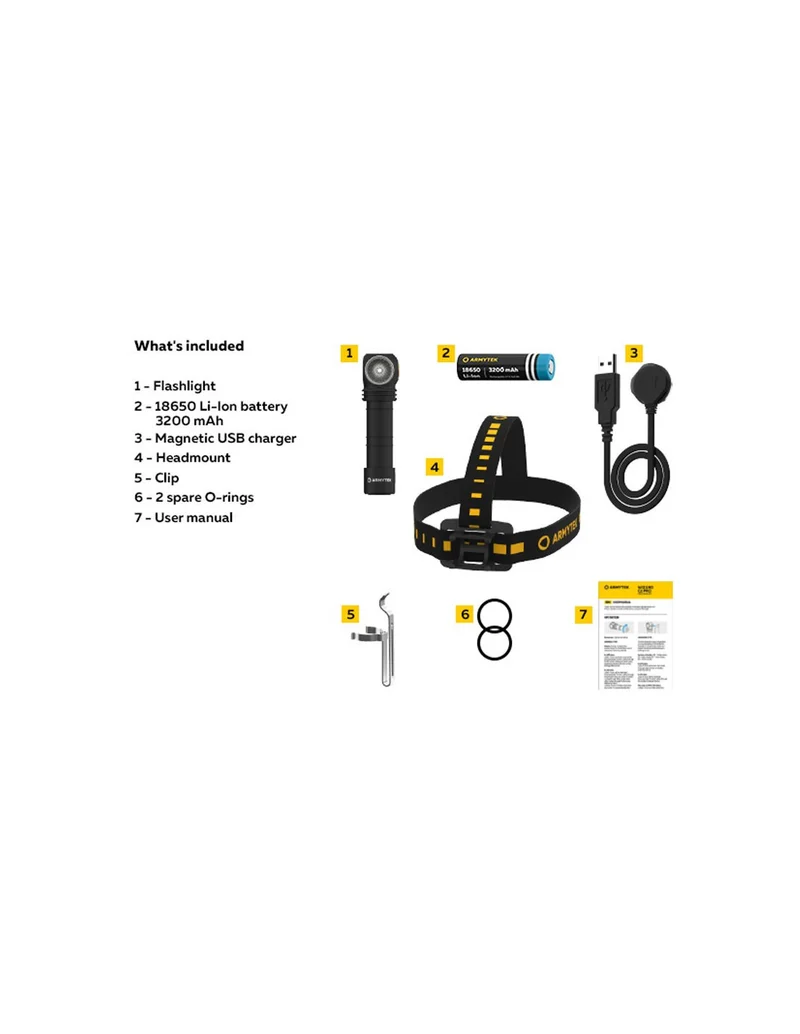 Linterna led ARMYTEK Wizard C2 Magnet USB - luz blanca